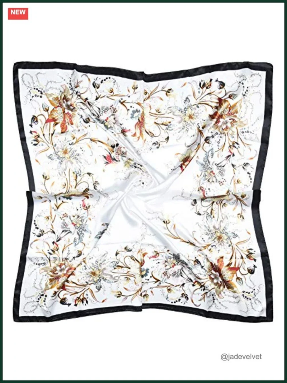 Satin Head Scarf for Women 35x35 Silk Feel Hair Wrap Bandana